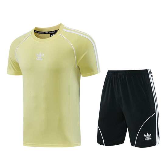 AD15 yellow shorts suit S-2XL