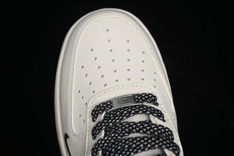 Nike Air Force 1 '07 Low Stussy Collaboration - Black Sail Metallic Silver - XZ3328-506