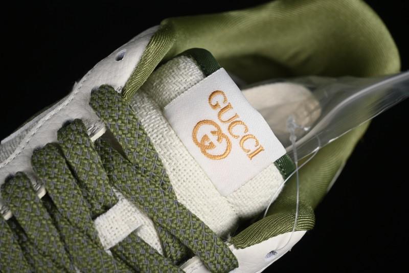 Nike Air Force 1 '07 Low Gucci Collaboration - Beige Green Linen Casual Sneakers - XZ3398-588
