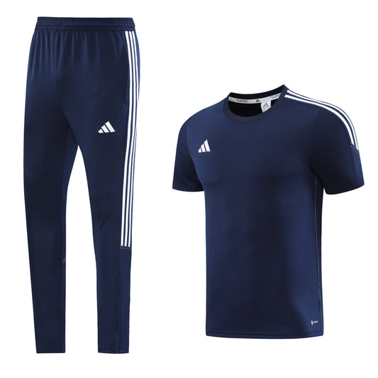 AD02 sapphire blue trousers suit S-2XL