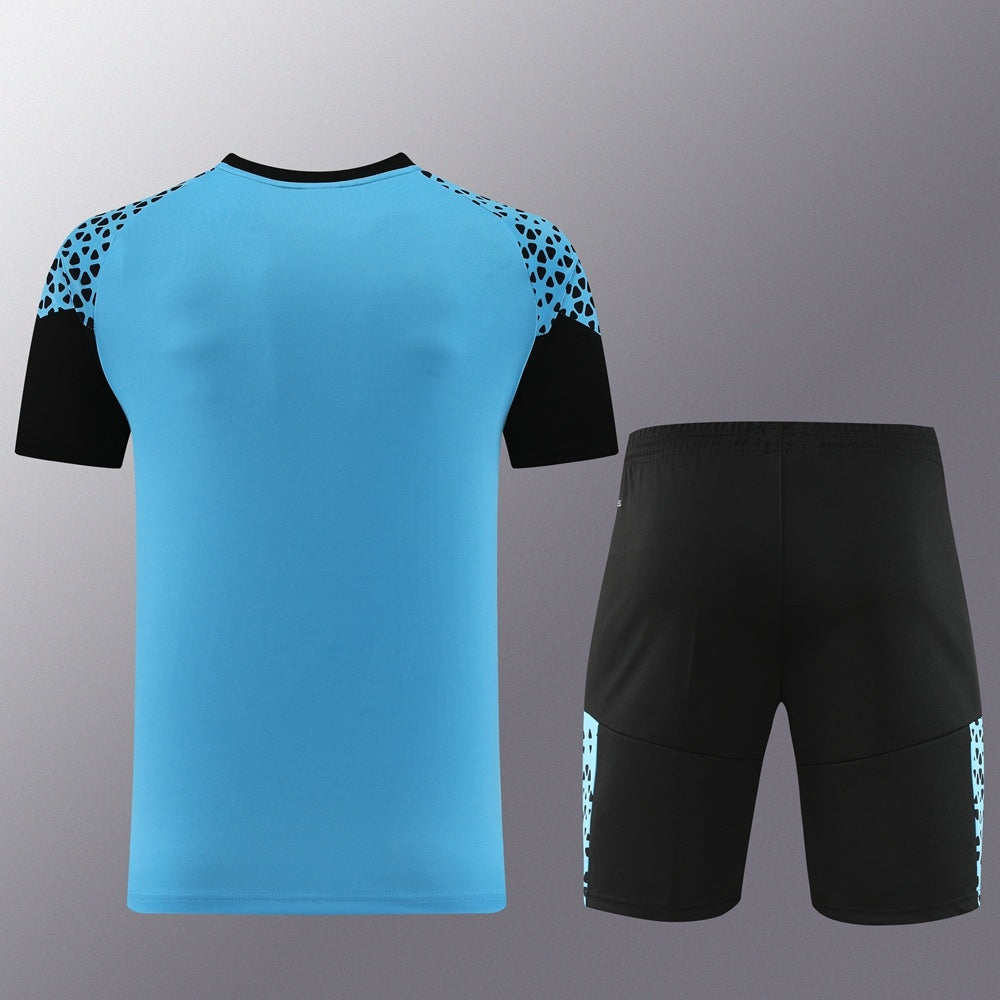 PD02 sky blue shorts suit S-2XL