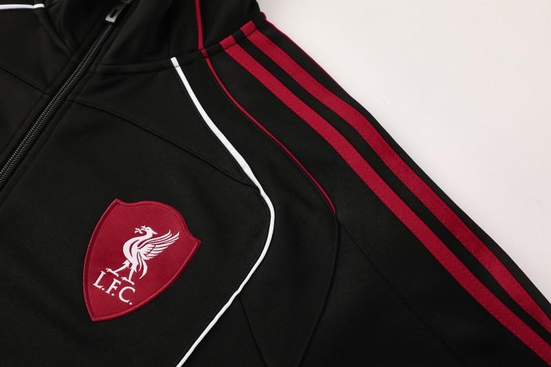 25/26 Liverpool FC Black  Full zipper Jacket Tracksuit+ long pants