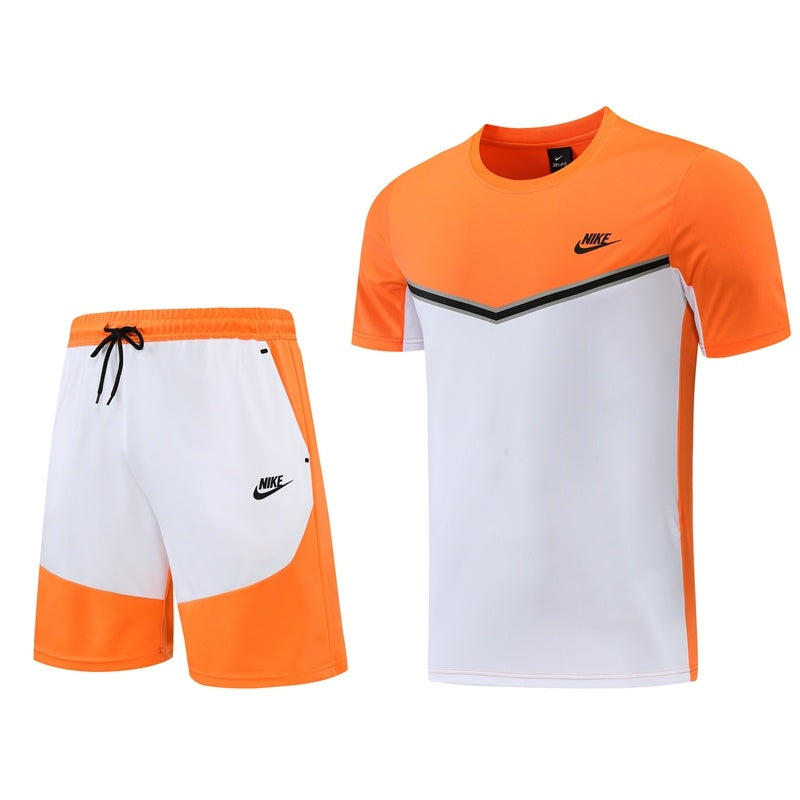 ND01 Orange Shorts Set S-2XL