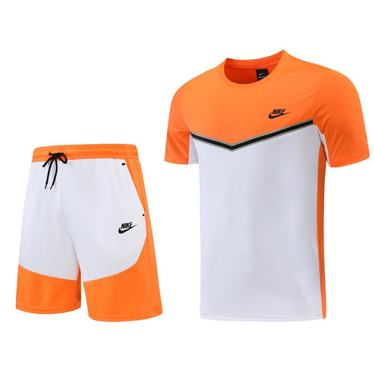 ND01 Orange Shorts Set S-2XL