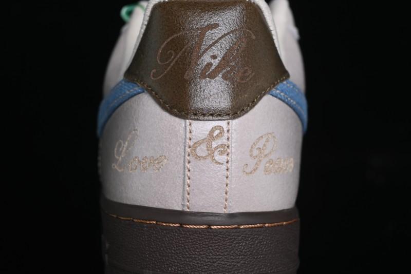Nike Air Force 1 '07 Low Casual Sneakers with Full-Length Air Cushion - HQ3458-142