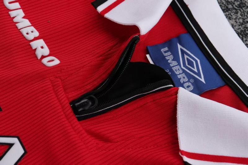 Retro Kids 98/99 Manchester United Red Home Long Sleeve Jersey
