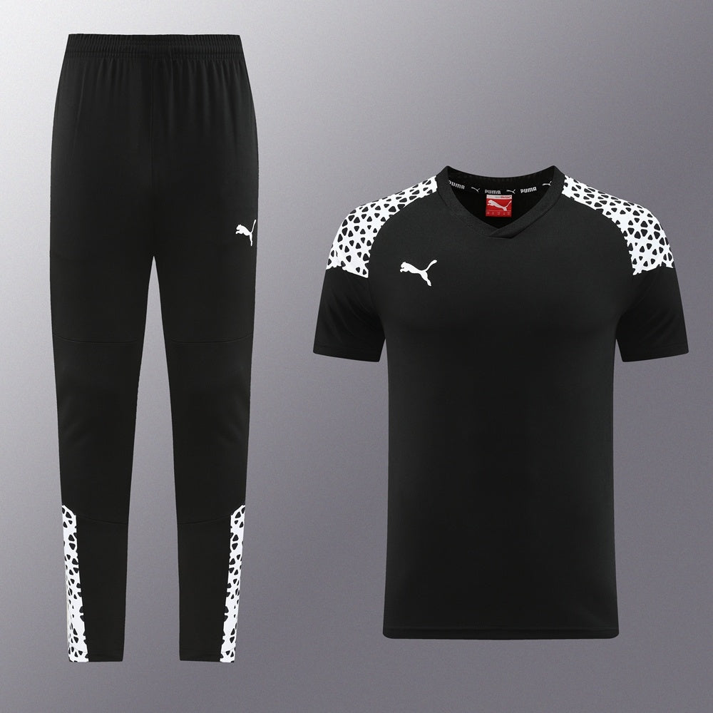 PD02 black trousers suit S-2XL