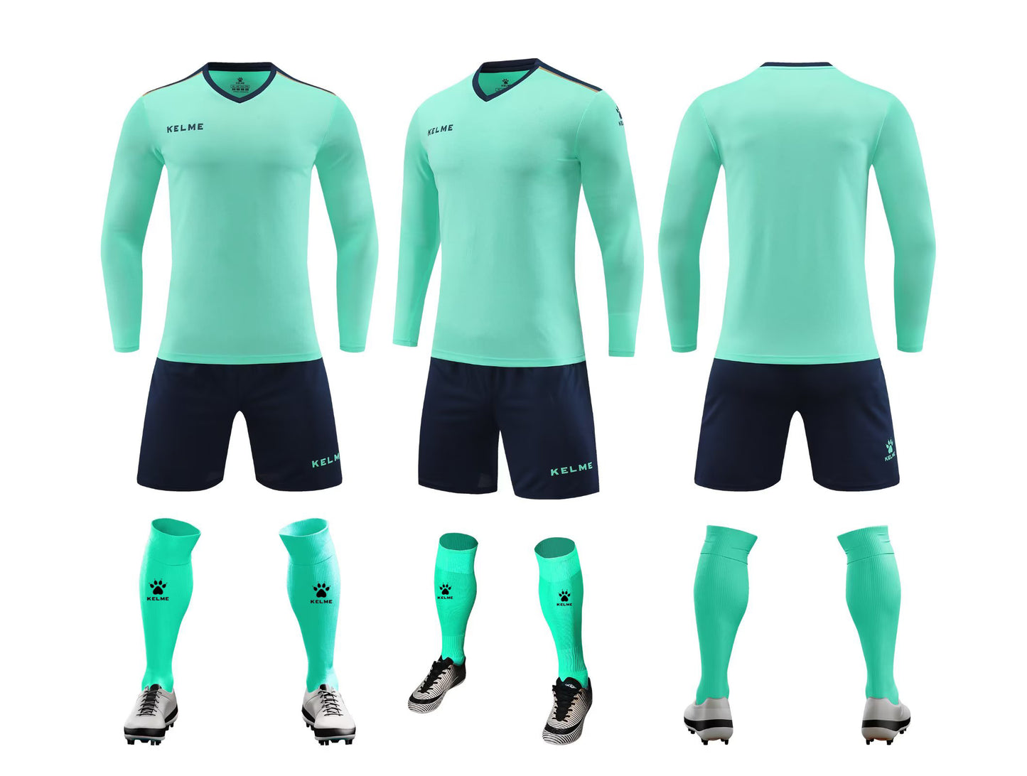 K3288 Kalmei long-sleeved football training uniform 5 colors 3XS-4XL