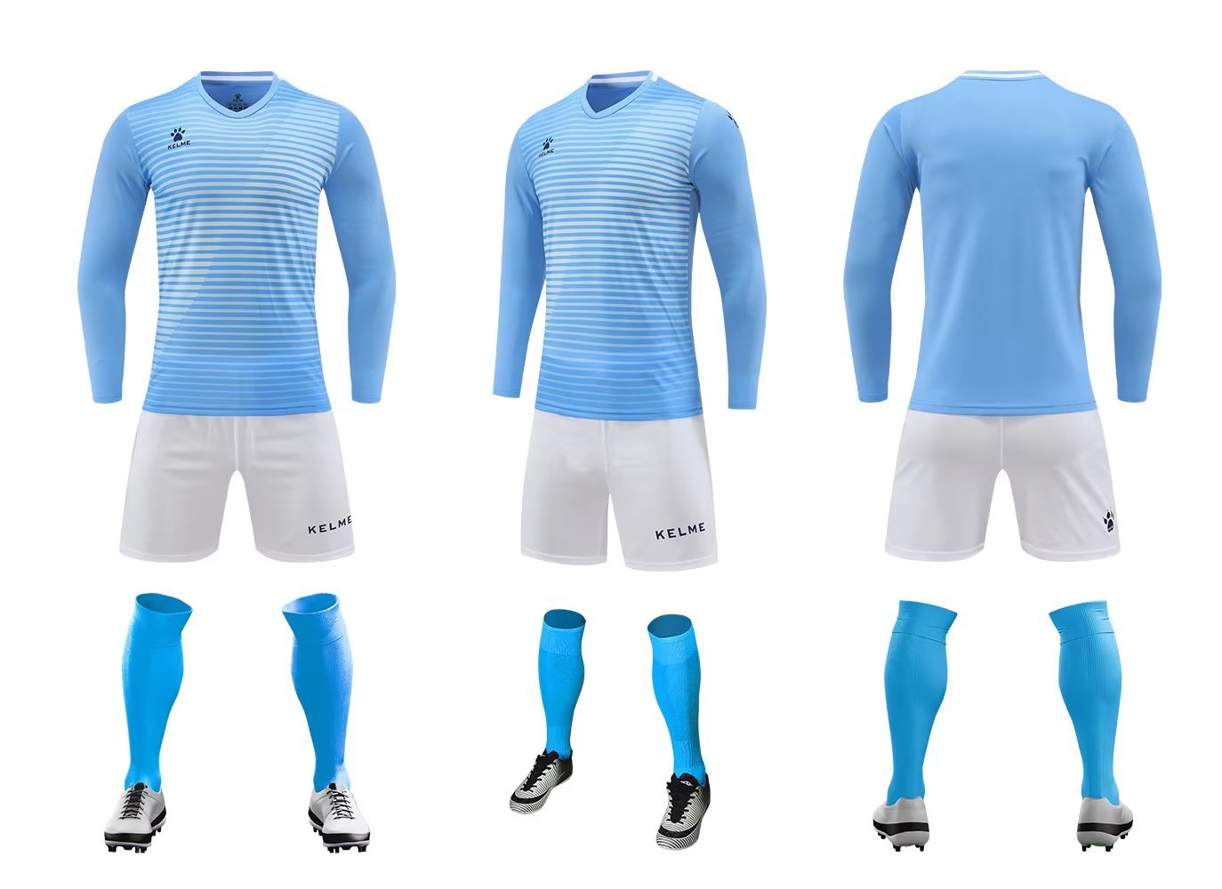 ZB1001 Kalmei long-sleeved suit four colors: 3XS-4XL