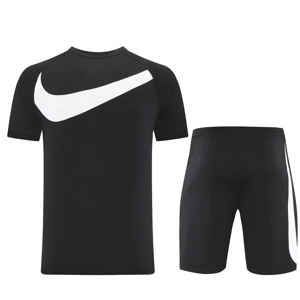 ND09 black shorts suit S-2XL
