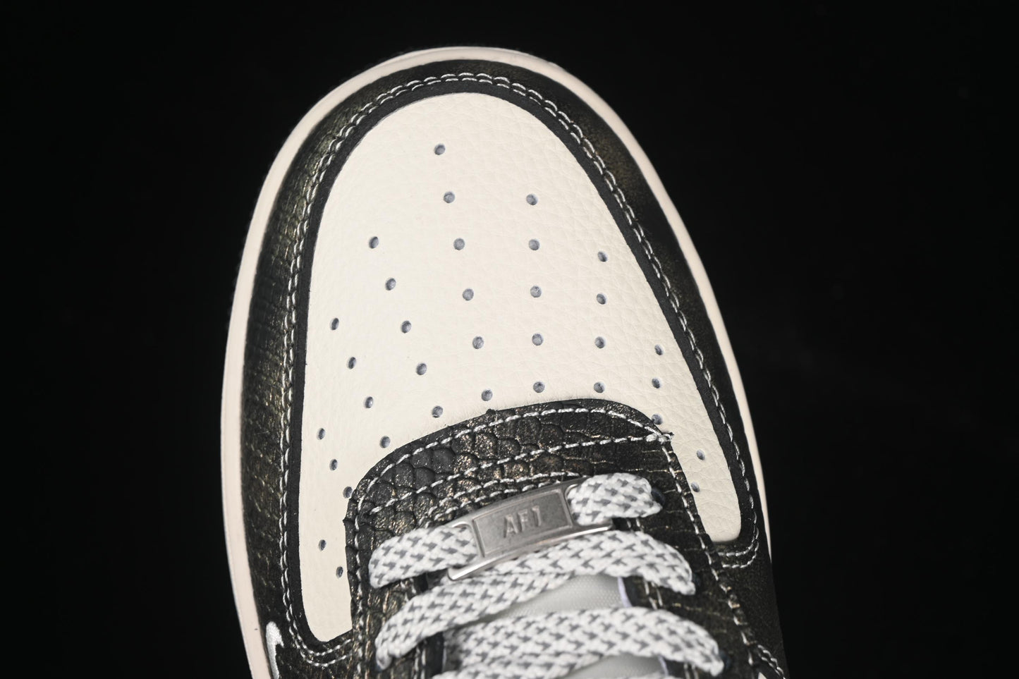 Nike Air Force 1 '07 Low Stussy Collaboration Gradient Snake Print Casual Sneakers - XS1958-556