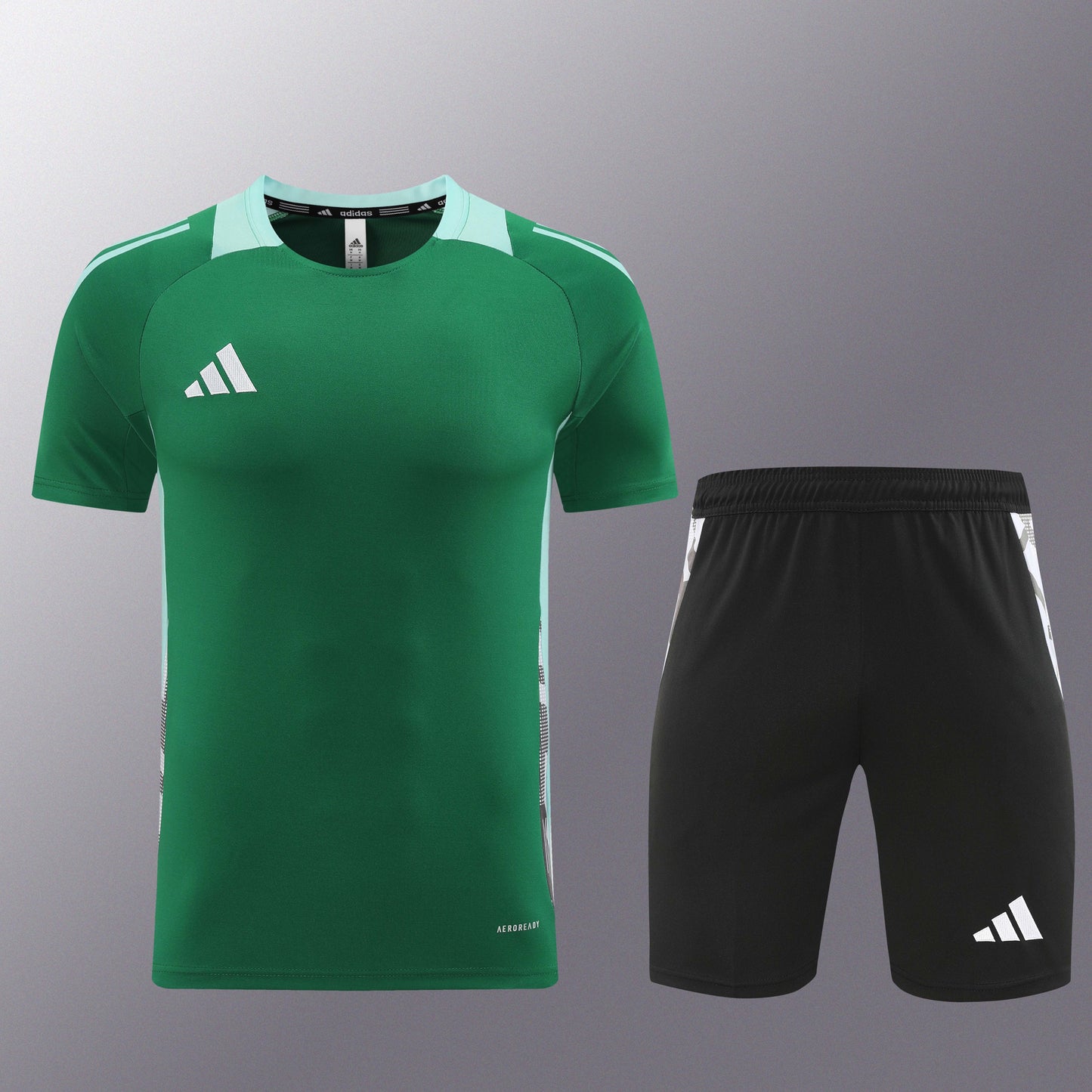 AD08 green shorts suit S-2XL