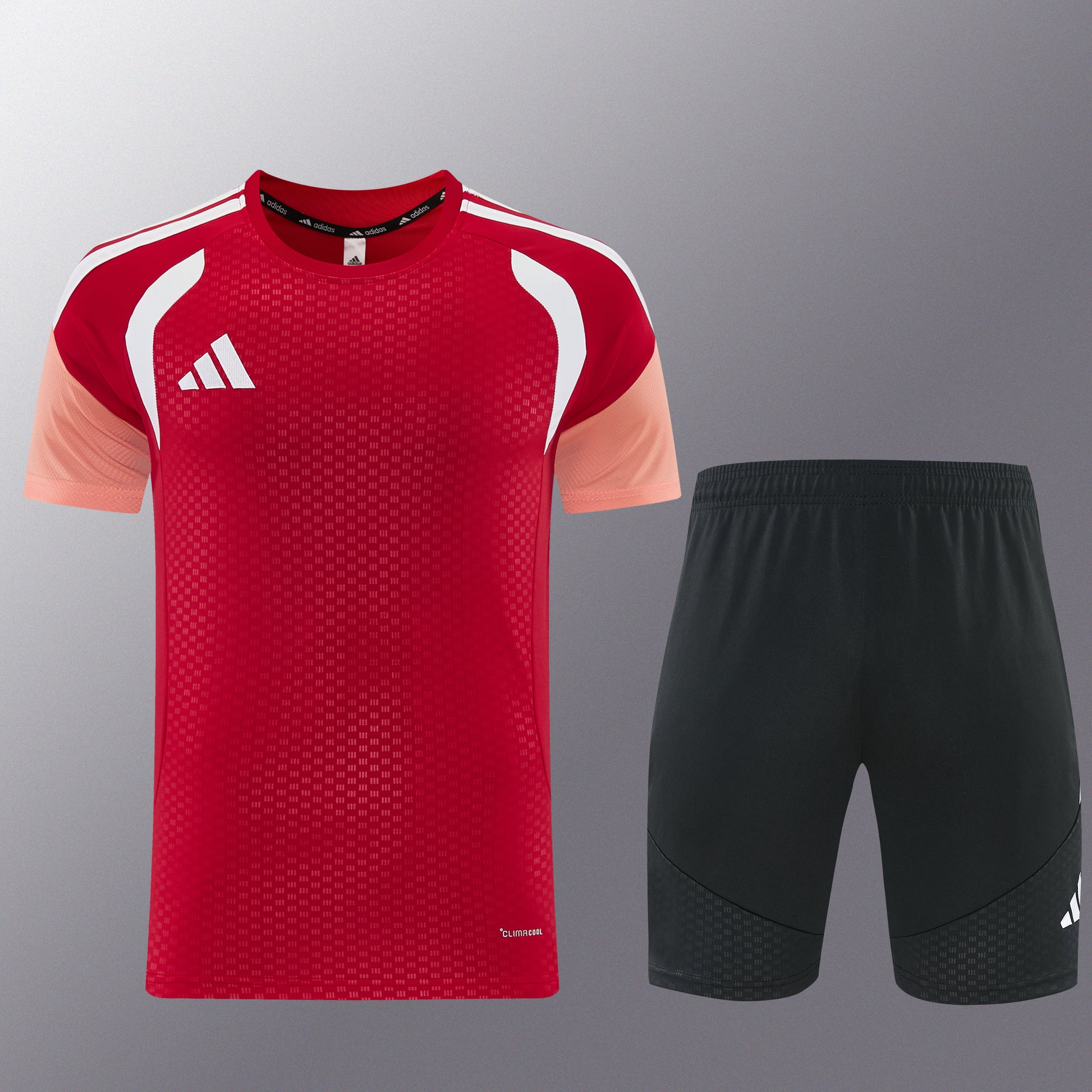 AD12 red short-sleeved suit S-2XL