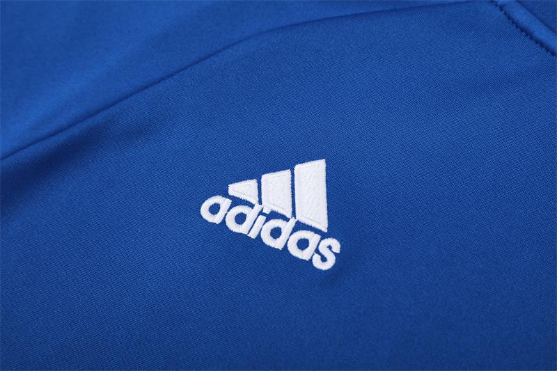 Retro 13/14 Real Madrid Color Blue Half Zipper Jacket