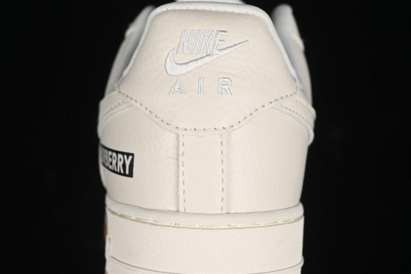 Nike Air Force 1 '07 Low Burberry Check Print Casual Sneakers - DF0180-006