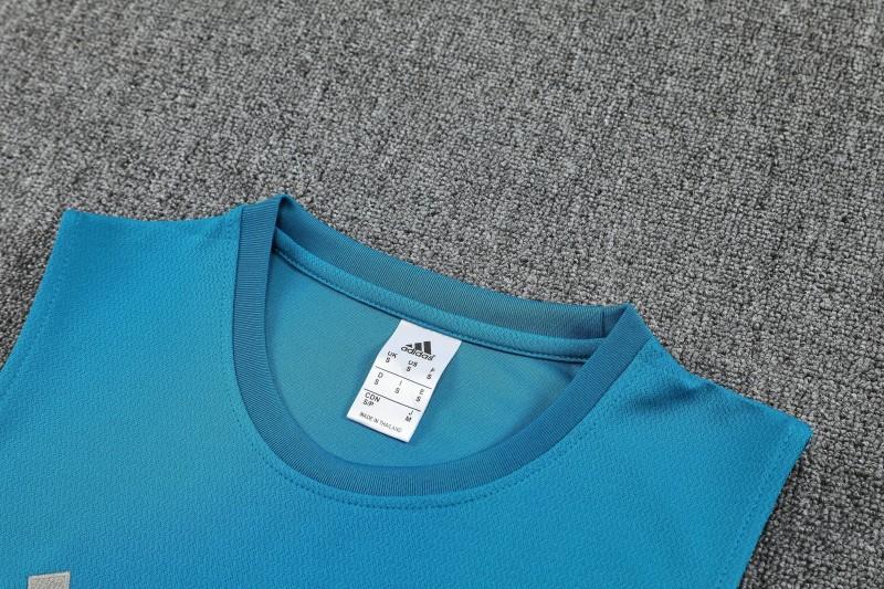 26/27 Arsenal Light Blue & Navy Blue Sleeveless Training Vest + Shorts