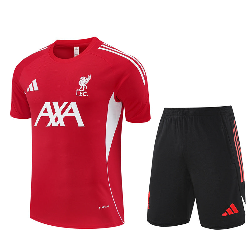 25/26 Liverpool Red Short Sleeve Jersey+Shorts