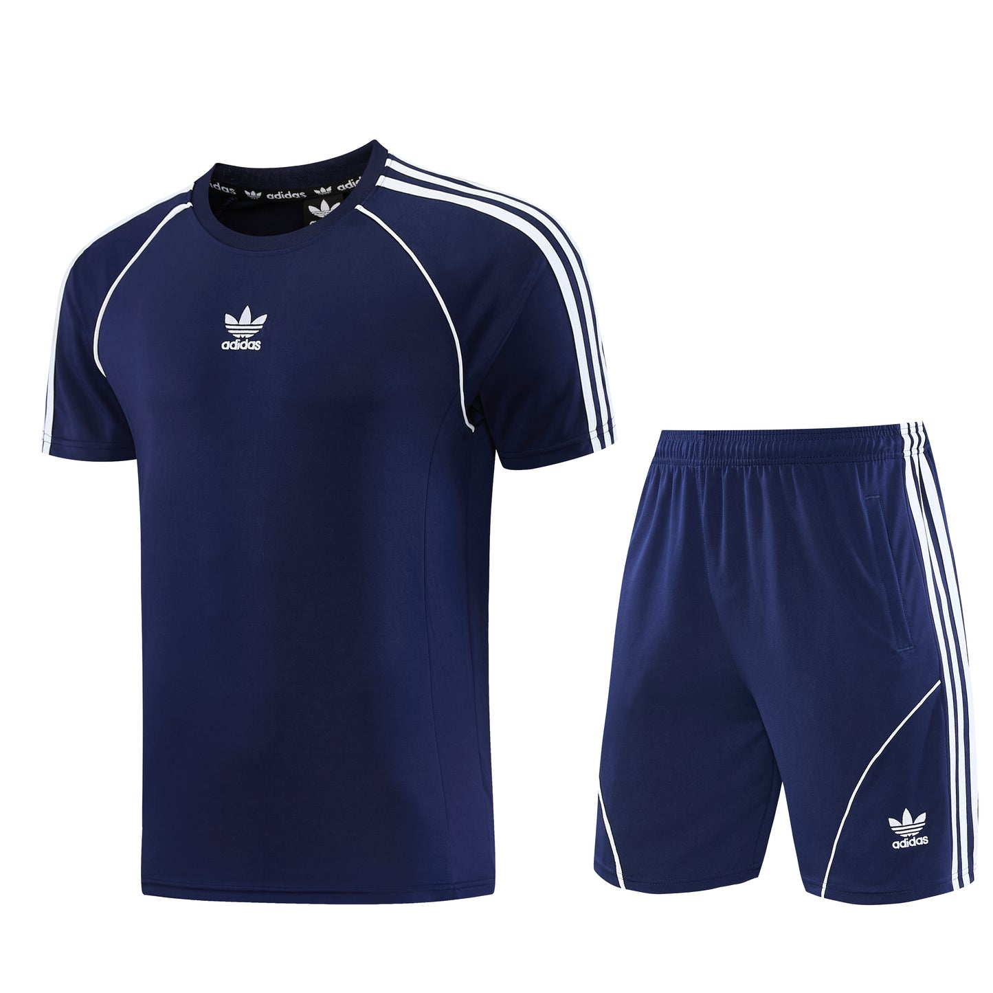 AD15 sapphire blue shorts suit S-2XL