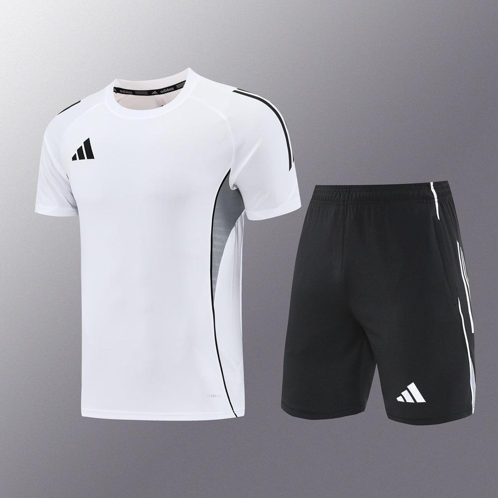 AD09 white shorts suit S-2XL