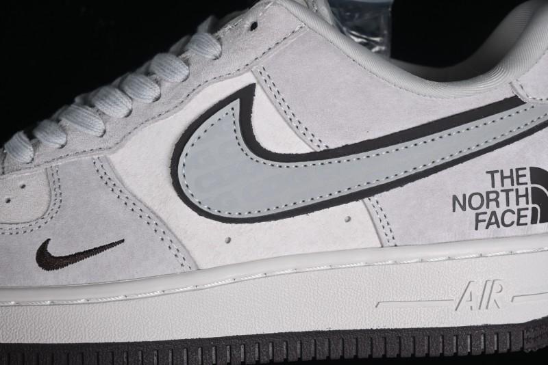 Nike Air Force 1'07 Low The North Face CDG Collaboration - Beige Grey Pigskin Low-Top Casual Sneakers - HD1968-015