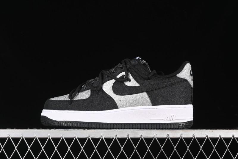 Nike Air Force 1 '07 Low Cleanfit High Street Retro Style Patchwork Starry Sky Full Diamond Lace-Up Low-Top Casual Sneakers - ZH0316-033