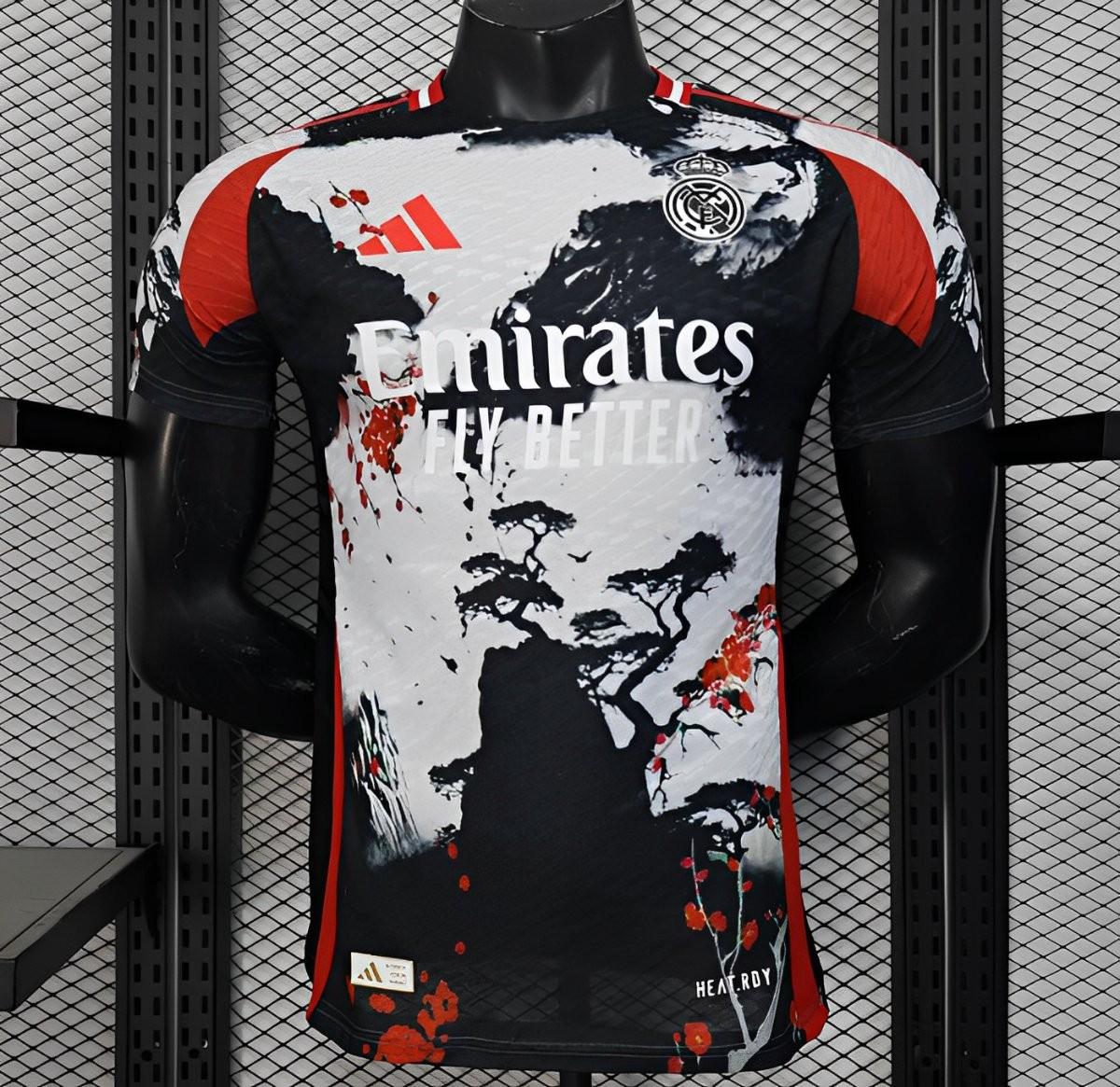 Player Version 25/26 Real Madrid Chinese Ink Painting Style Limited Edition Jersey with Emirates Sponsor