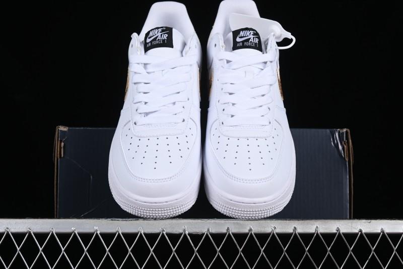 Nike Air Force 1 '07 Low Casual Sneakers with Full-Length Air Cushion - AO1635-100