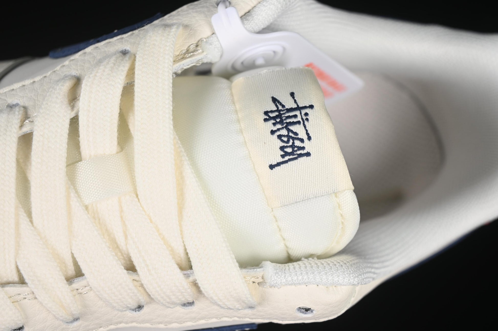 Nike Air Force 1 '07 Low Stussy Collaboration Light Blue Sole Red Heel Casual Sneakers - JJ2508-716