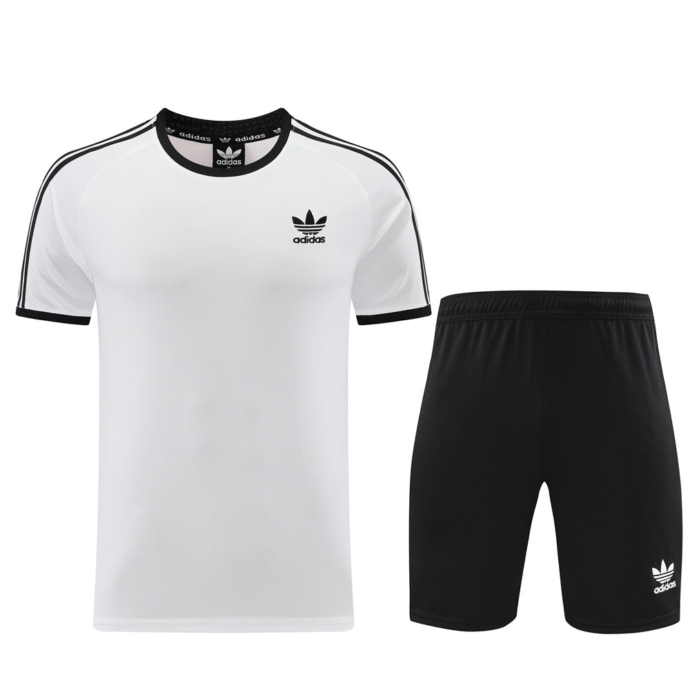 AD07 white shorts suit S-2XL