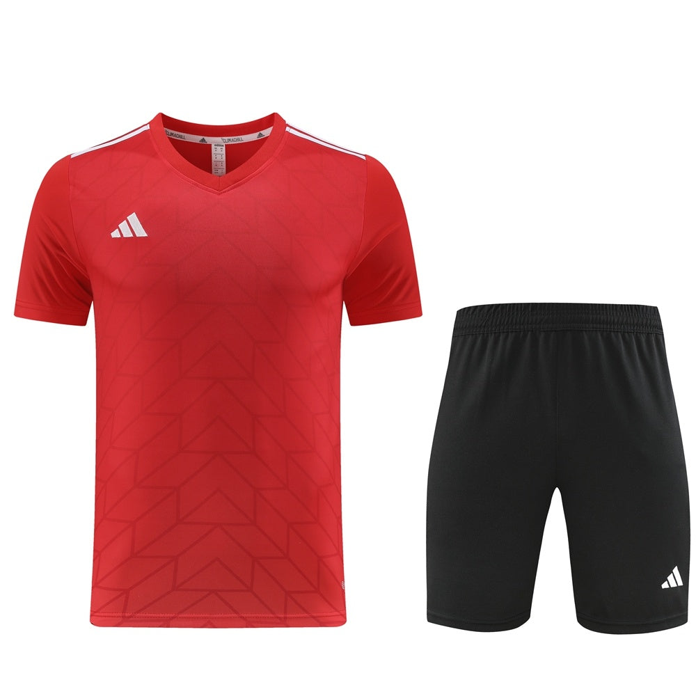 AD05 red shorts suit S-2XL