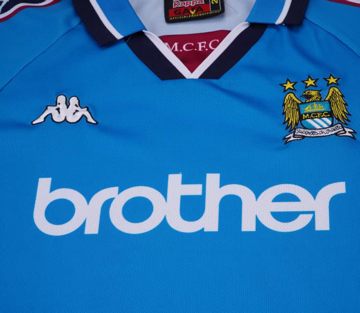 Retro Kids 97/98  Manchester City Home Jersey
