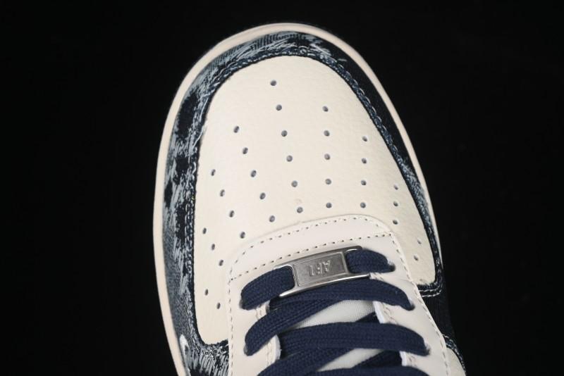 Nike Air Force 1 '07 Low Stussy Collaboration Retro Denim Casual Sneakers - XS1958-578
