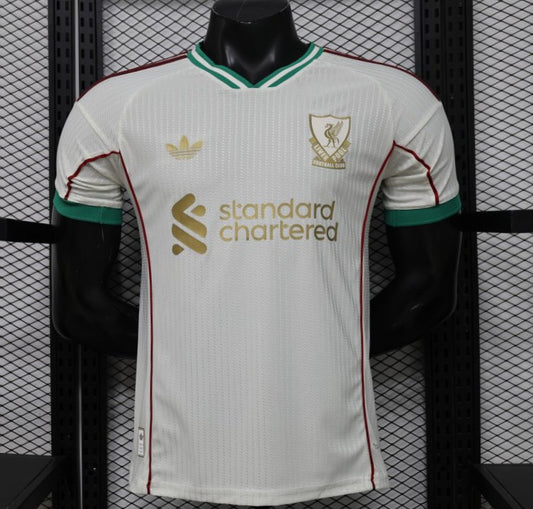 Player Version 26/27 Liverpool FC Off-White with Gold Crest Special Edition Away Jersey
