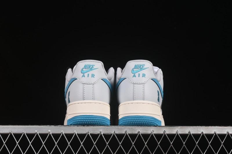 Nike Air Force 1 '07 Low LV Collaboration Gray Blue Sole Casual Sneakers - JJ2508-704