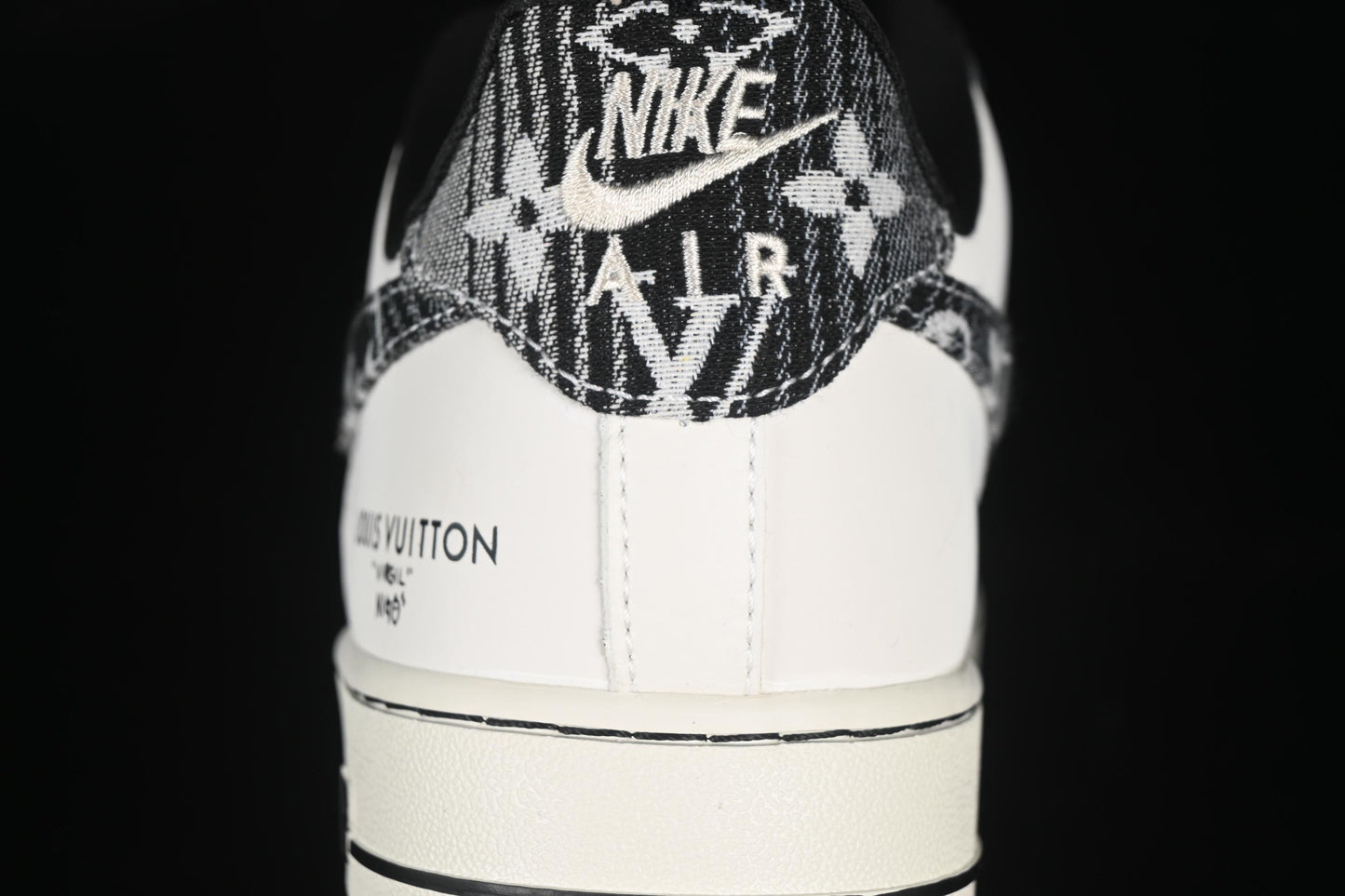 Nike Air Force 1 '07 Low LV Collaboration Grey Black Denim Casual Sneakers - SC9207-539