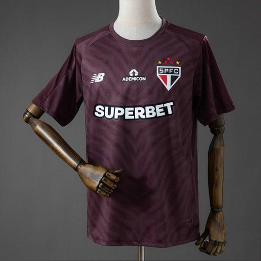 26/27 Sao Paulo Goalkeeper Jersey - Deep Burgundy