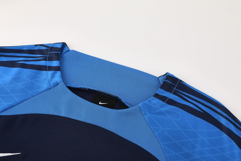 ND07 sapphire blue shorts suit S-2XL