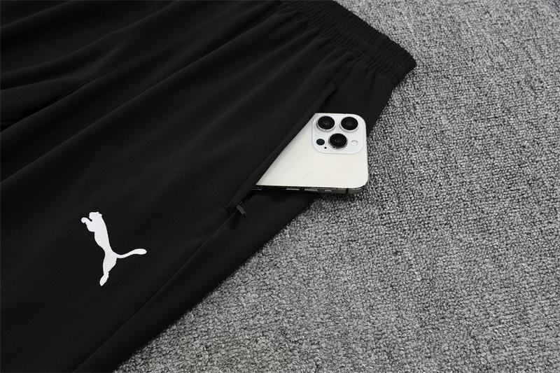25/26 Manchester City Black Half Zipper Jacket+Long Pants