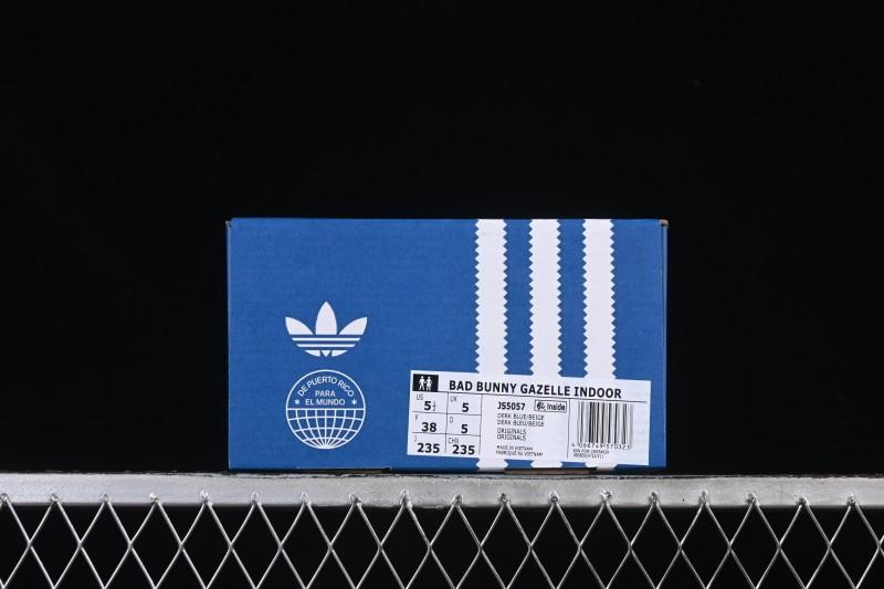 Adidas Bad Bunny Gazelle Indoor Retro Casual Slip-Resistant Wear-Resistant Low-Top Skate Shoes - JS5057