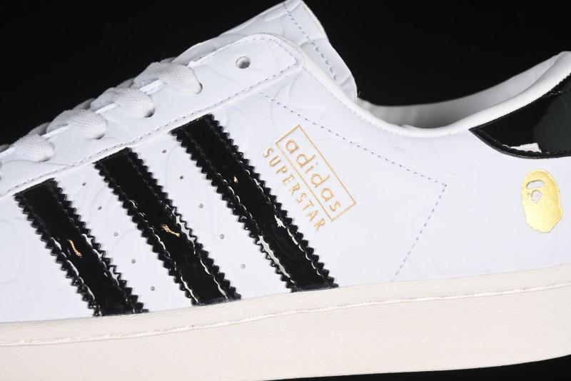 Adidas Bape Superstar JR2701 Shell Toe Casual Sneakers - JR2701