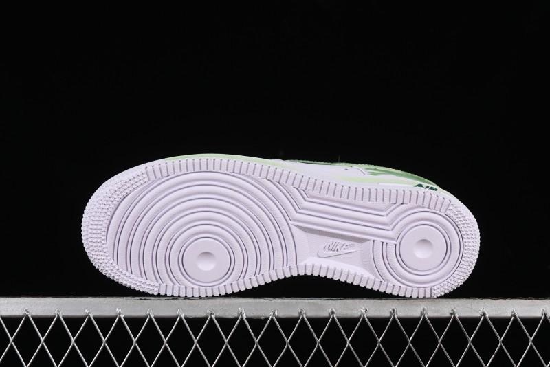Nike Air Force 1 '07 Low Custom Hand-Painted Anime Theme with Swoosh Shadow and Strap - CW2288-111