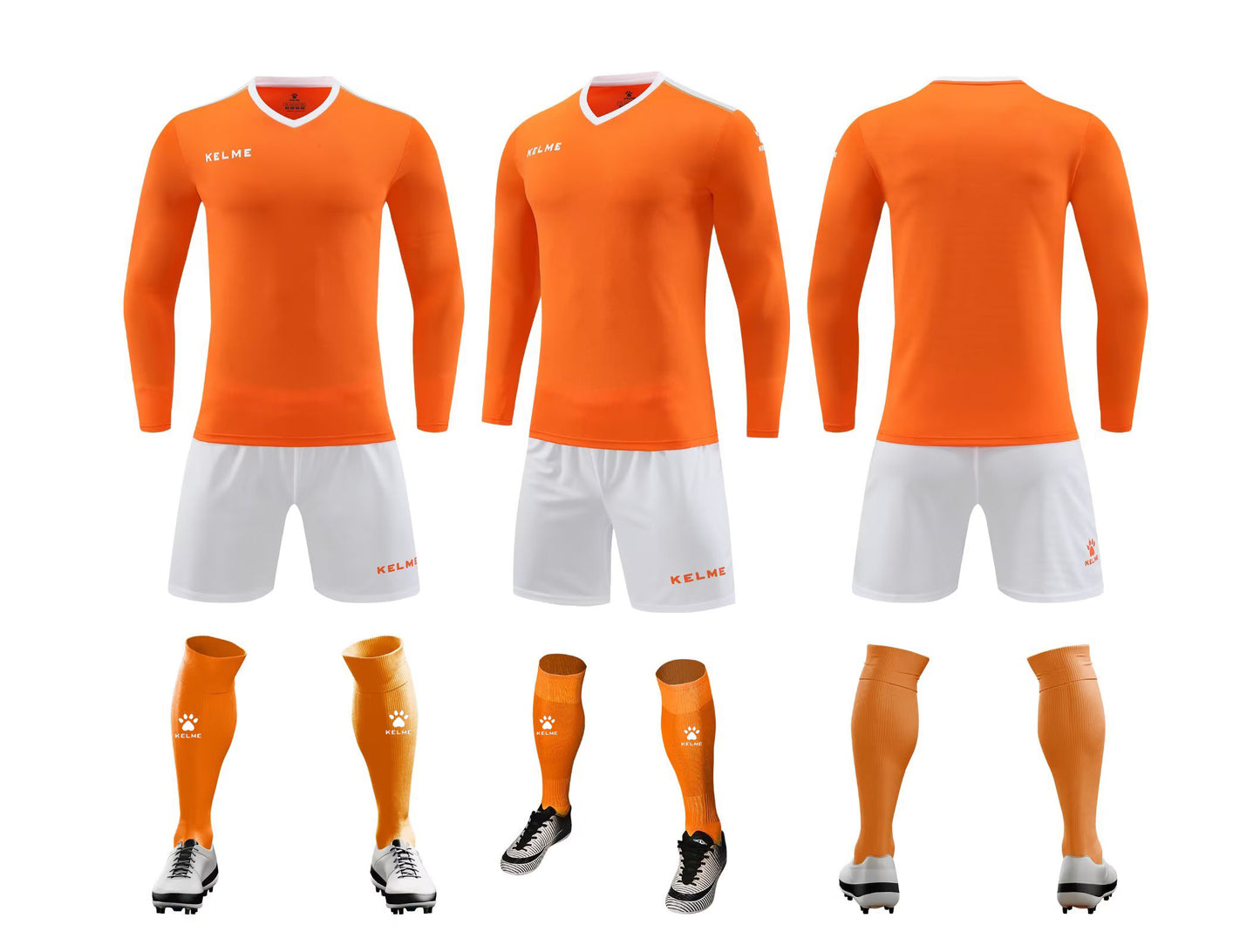 K3288 Kalmei long-sleeved football training uniform 5 colors 3XS-4XL