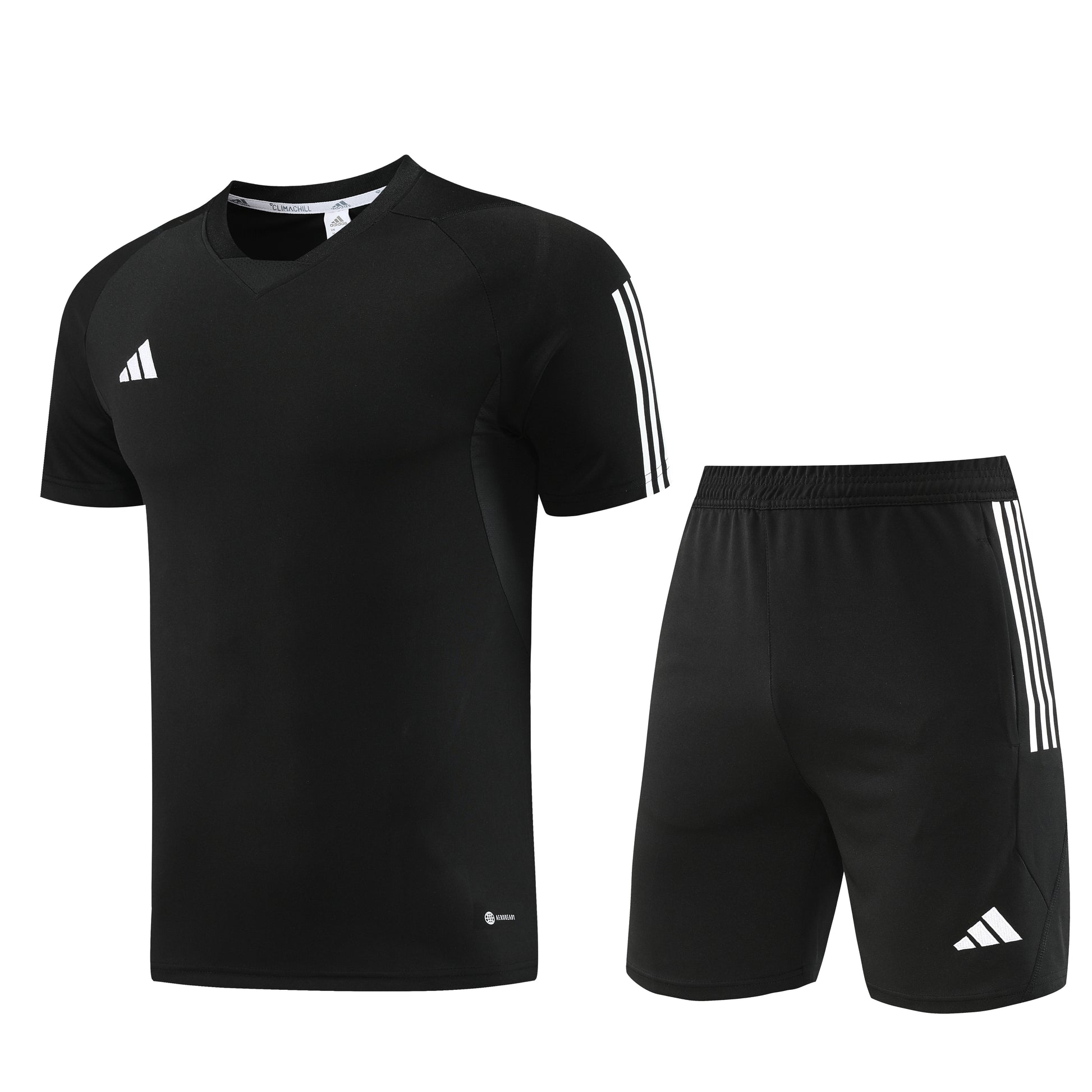 AD03 black shorts suit S-2XL