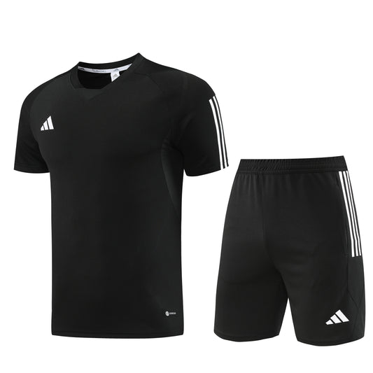 AD03 black shorts suit S-2XL