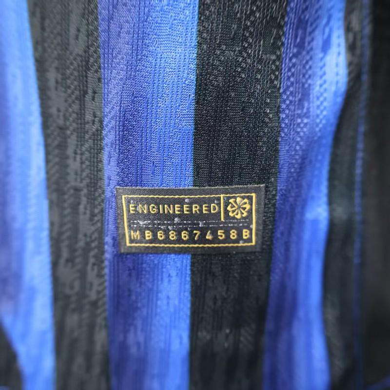 Player Version 25/26 Inter Milan Home Jersey Without Sponsor