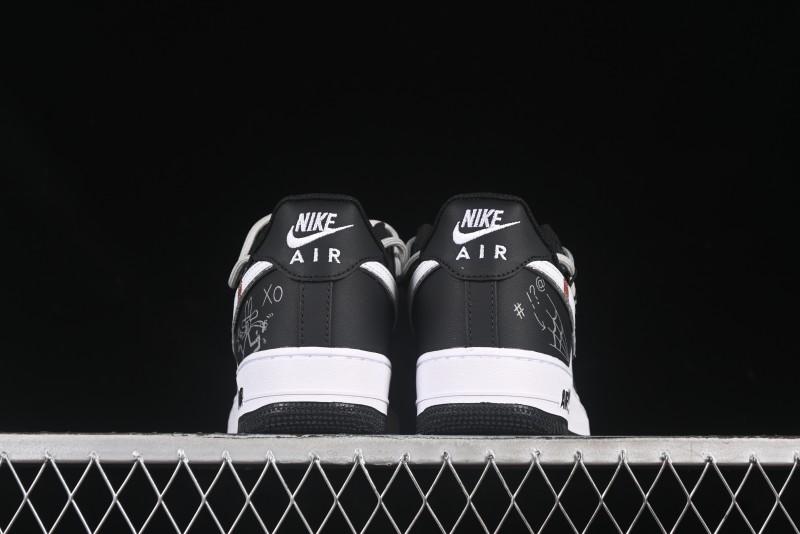 Nike Air Force 1'07 Low Denim Casual Sneakers with Full-Length Air Cushion - ZH0316-071