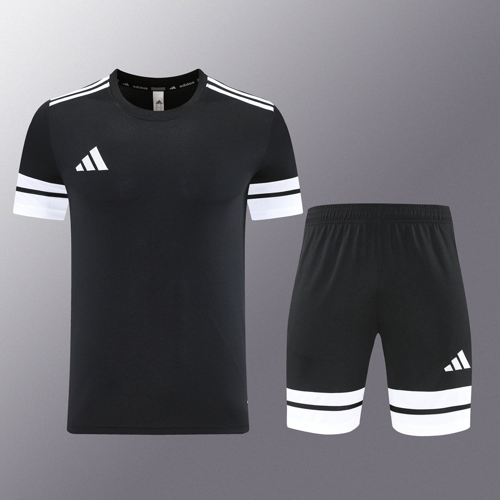 AD10 black shorts suit S-2XL