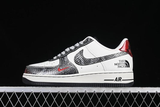 Nike Air Force 1 '07 Low The North Face Collaboration Year of the Snake Limited Edition Silver Snake Casual Sneakers - CH6336-521