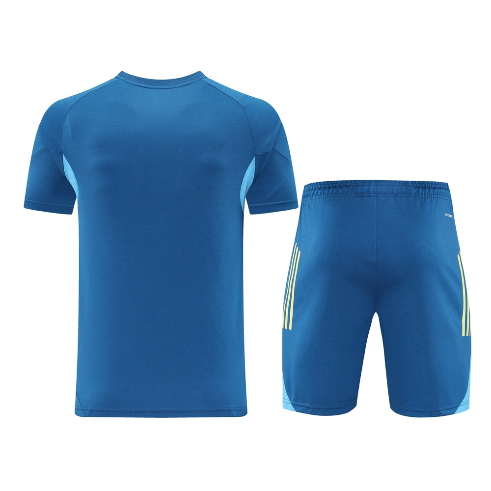 AD09 blue shorts suit S-2XL