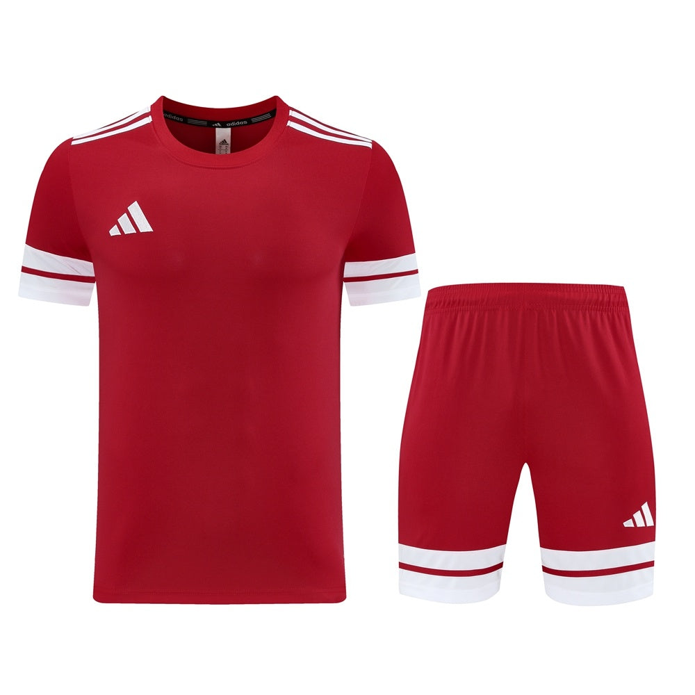 AD10 red shorts suit S-2XL